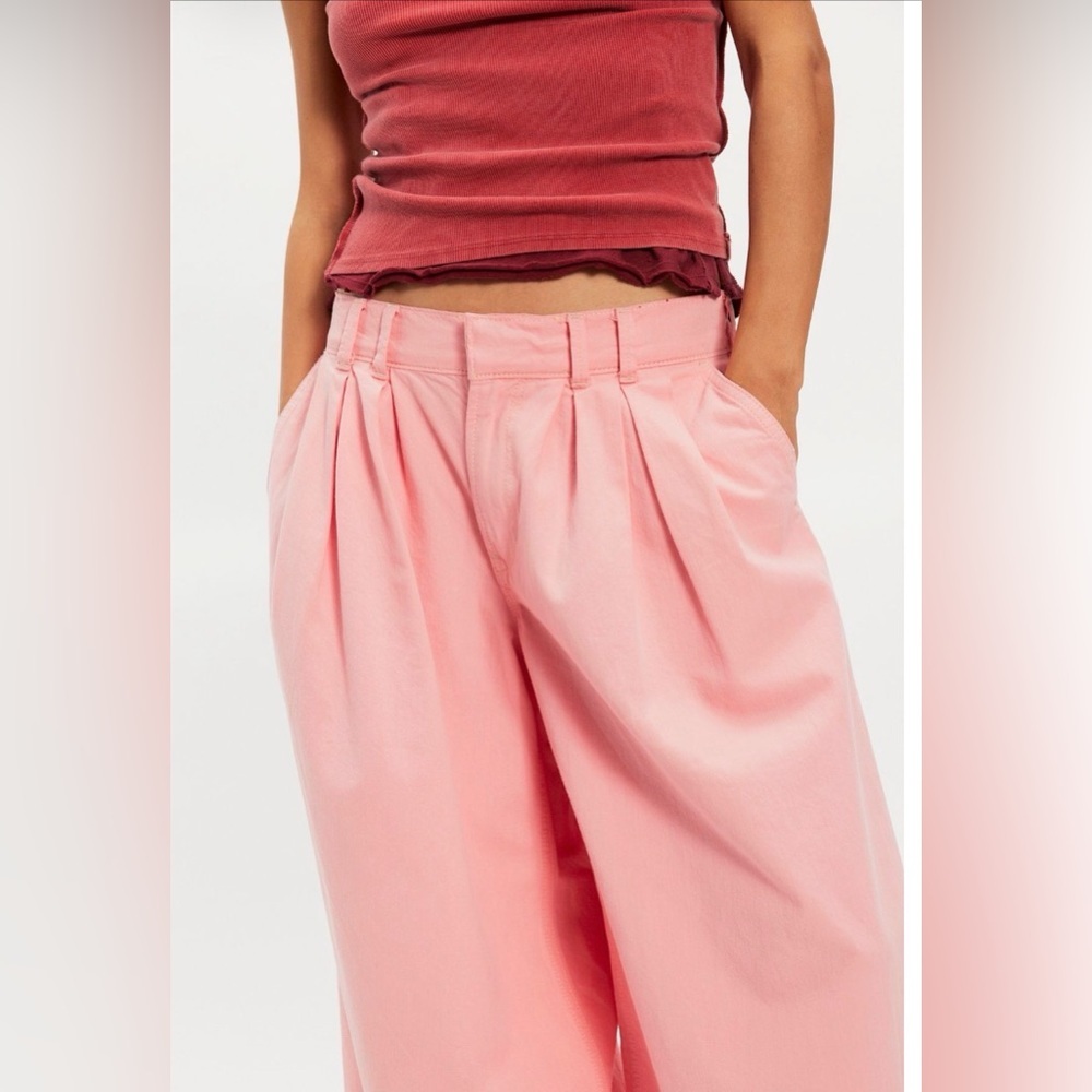 Scout Wide Leg Jeans NWOT coral sunburst - Picture 4 of 4